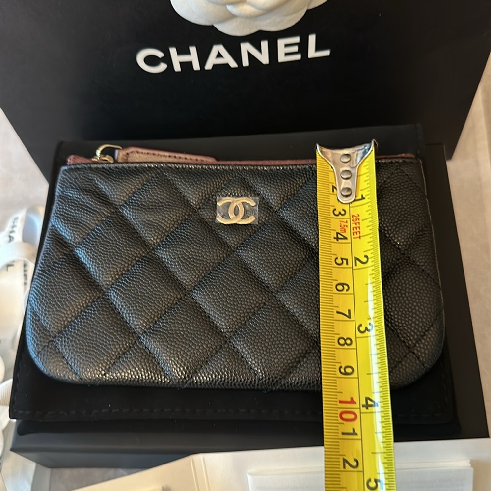 Authentic Chanel Quilted Mini O Case Pouch - Picture 13 of 14
